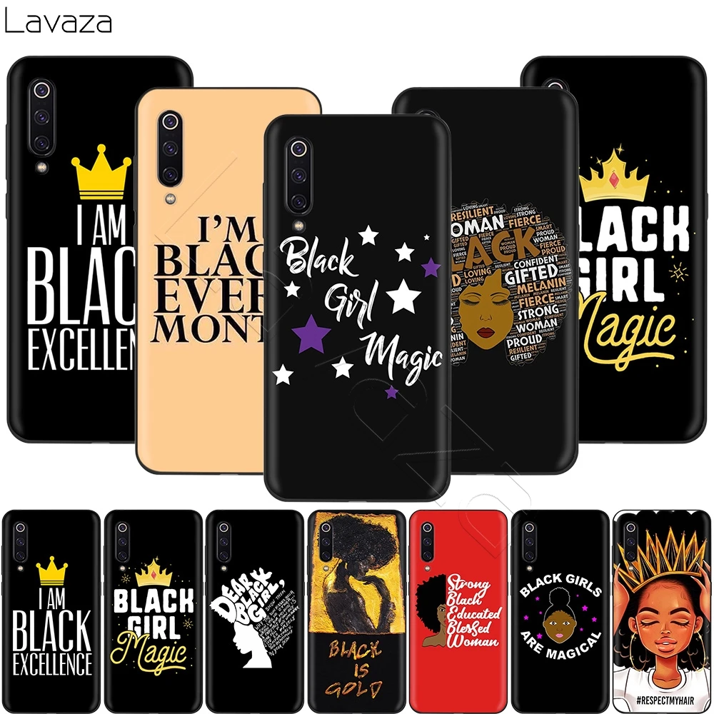 Черный и отличный черный чехол Lavaza для девушек Xiaomi Redmi Note 8 8A 7 6 6A 5 5A 4 4X 4A Go Pro Plus
