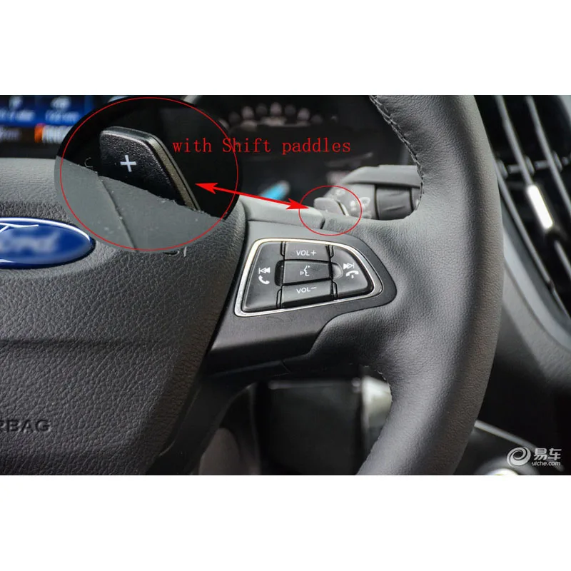 Чехол рулевого колеса автомобиля из натуральной кожи для Focus 2 3 kuga/Escape Ecosport с рычагом переключения передач