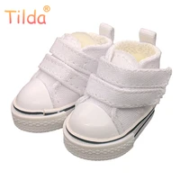 tilda 5cm canvas shoes for cloth dolls textile rag doll 16 bjd denim sneakers shoes for ragdoll toy accessories 5pairslot