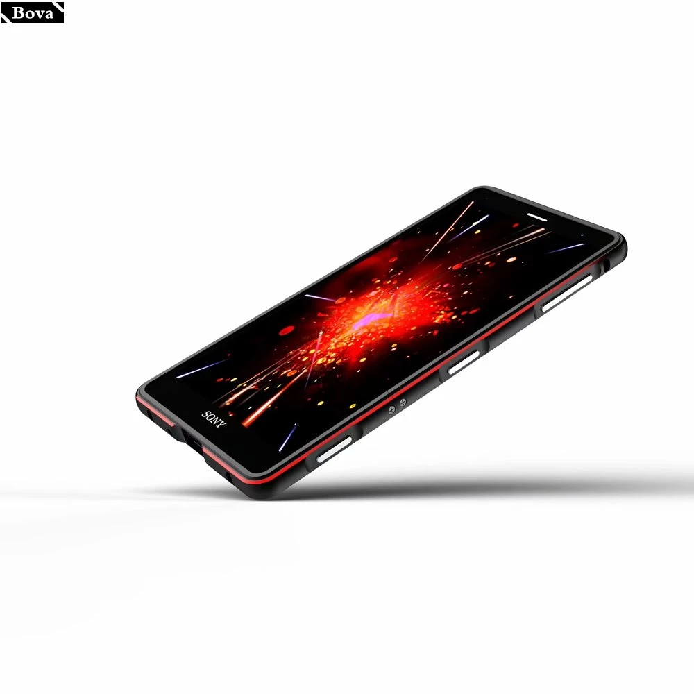 Ультратонкий алюминиевый бампер для Sony XZ2 Luxury Deluxe чехол Xperia Premium / Compact + 2 пленки (1