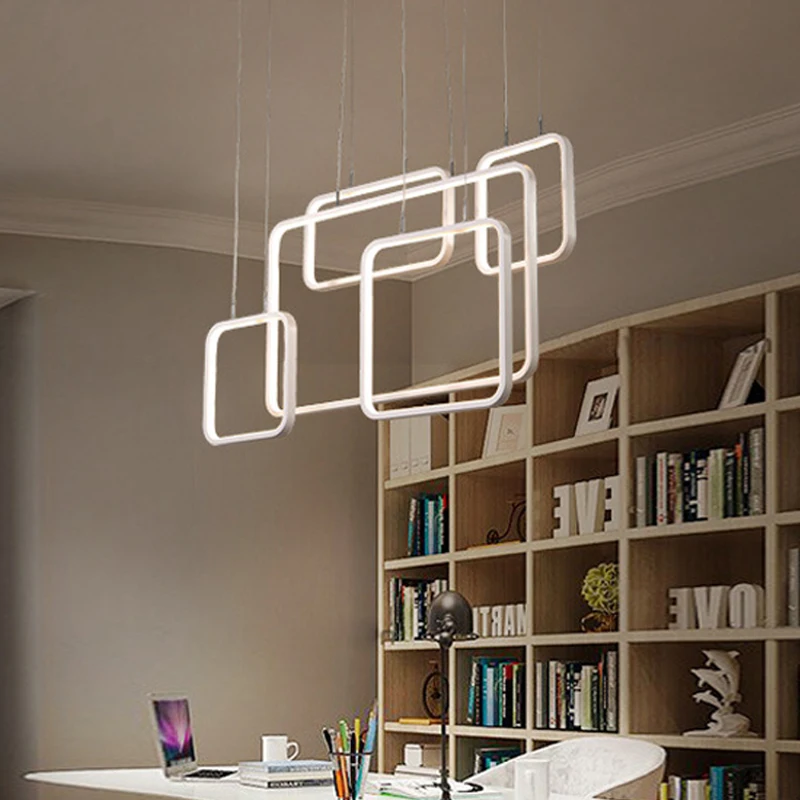 Современные светодиодные подвесные светильники для столовой гостиной акриловые