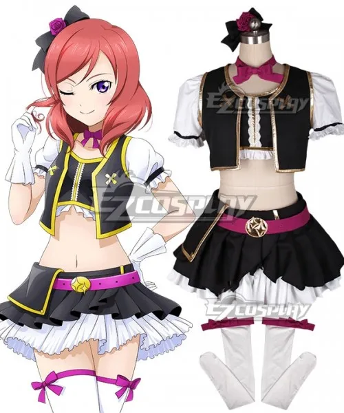 Love Live! Lovelive! No Brand Girls Maki Nishikino Fuchsia Cosplay Costume E001 |