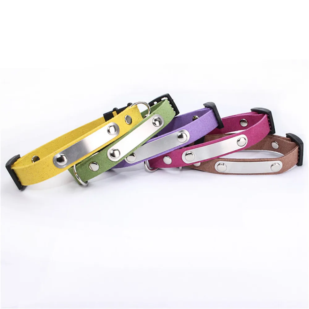 1 шт. персонализированные ошейники для собак микрофибра + нержавеющая сталь 4x21 см