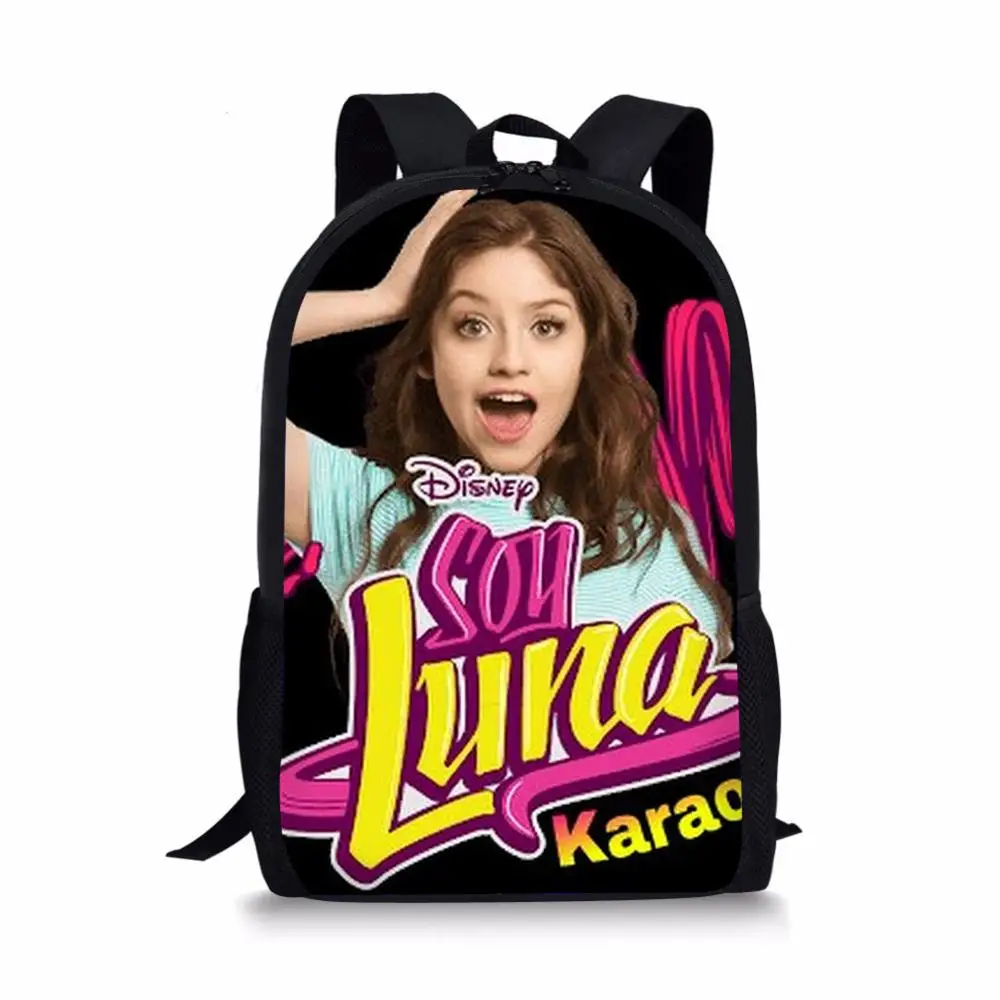 as picture Милая Детская сумка для книг, школьный рюкзак с рисунком Soy Luna для девочек, школьные сумки на заказ, ортопедический школьный рюкзак для мальчиков, рюкзаки - Цвет: as picture