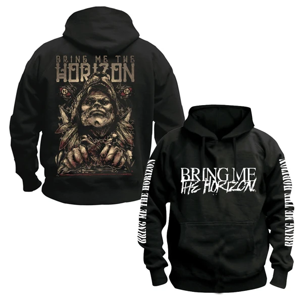 Bloodhoof Bring Me The Horizon, толстовка с капюшоном Rock The Trooper Heavy Death Metalcore, черная хлопковая толстовка с капюшоном для мужчин, Азиатский размер - Цвет: style4