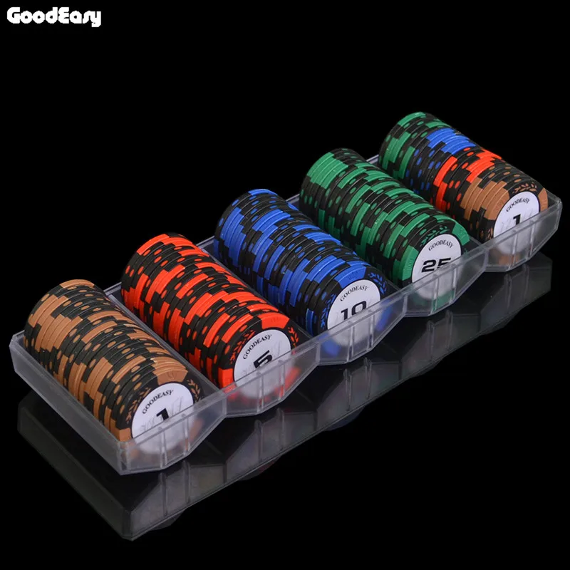 100/200 шт./компл. набор микросхем для Покера из глины в казино высококачественный