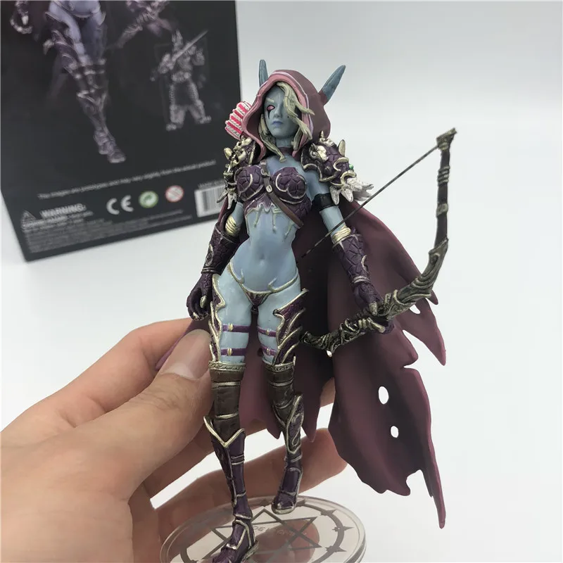 14 см Sylvanas Темный Traxex Windrunner стрельба из лука королева ПВХ фигурка модель