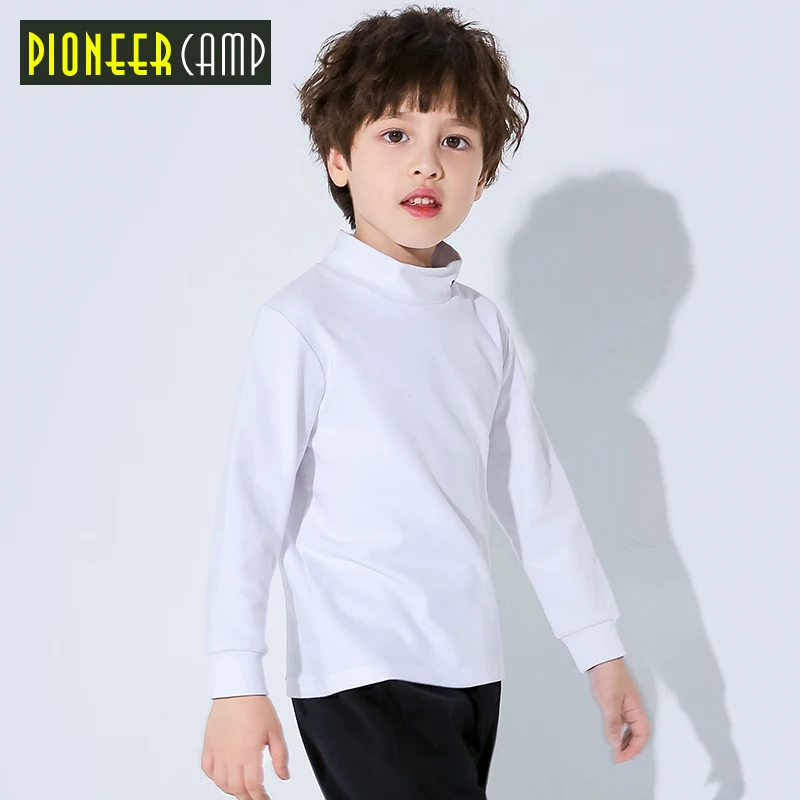 Pioneer kids/новая футболка с длинным рукавом для мальчиков детская одежда базовая