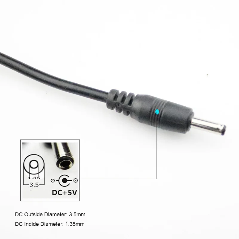 USB Порты и разъёмы для 3,5*1,35 5V мм внутренняя DC бочоночного разъема Мощность кабельный разъем для небольших электронных устройств аксессуары