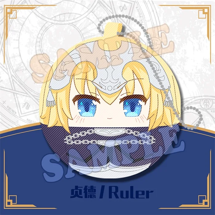 Японское аниме Fate/Grand Order Joan of Arc Saber Tohsaka Rin Косплей Dango милые плюшевые куклы игрушки сумка висячая Мини Подвеска подарки - Цвет: Ruler
