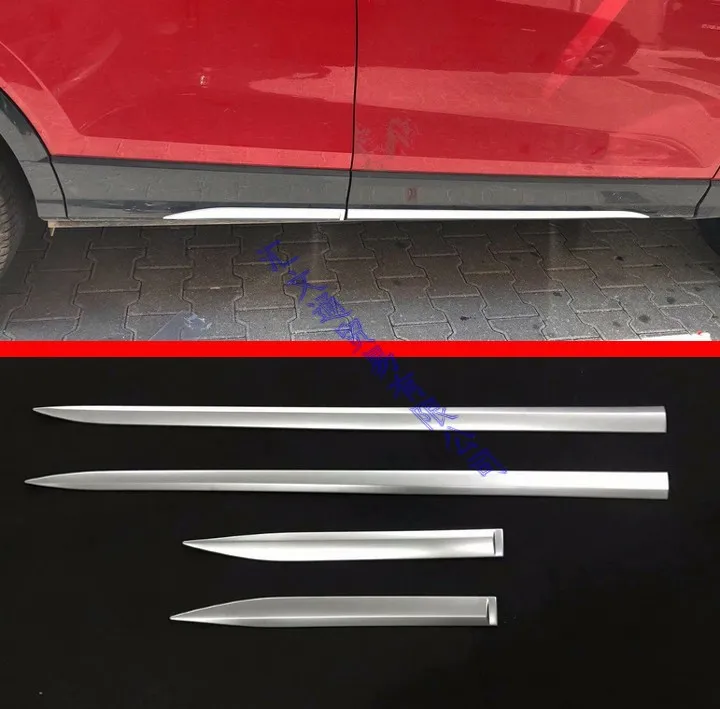 Автомобиль Стайлинг Серебряный ABS 4 шт. блёстки для Audi Q2 хромированная дверь боковой формы тела линия тела комплект покрышек отделка полосы