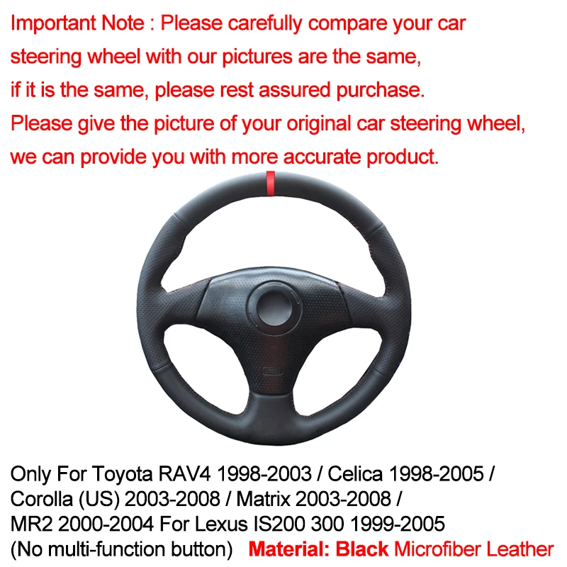 hand sewing car steering wheel cover for toyota rav4 1998 2002 2003 celica 1998 2005 corolla us 2003 2005 2006 2007 2008 free global shipping