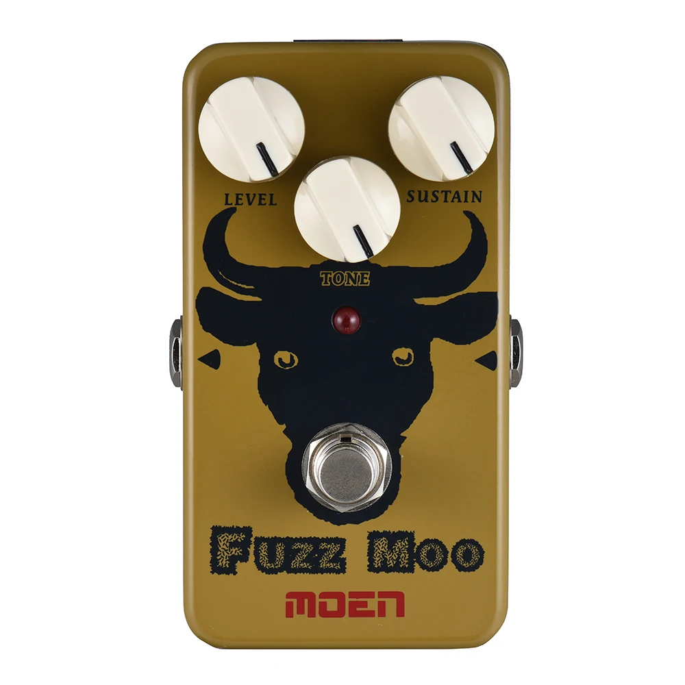 Фото MOEN AM-FM Fuzz Moo Fuzz педаль для гитары с эффектом True Bypass полностью металлический корпус с кнопкой тона №1