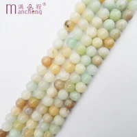 10mm amazonite beads natural stone smooth surface round amazonite loose beads necklace jewelry accessories 37 38 beads