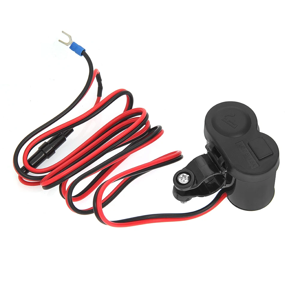 12V 24v Автомобиль Мотоцикл Велосипед Водонепроницаемый прикуриватель USB Мощность