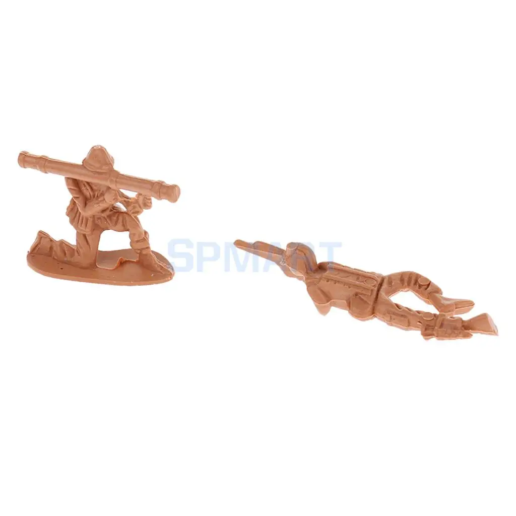 100 шт. пластиковые армейские фигурки солдат Второй мировой войны 5 см|gift collection|action