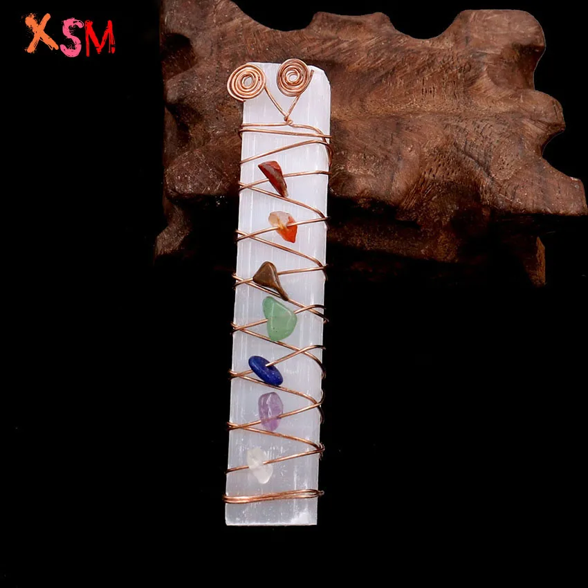 Натуральные палочки из селенита XSM грубого гипса кристалл 7 чакр исцеление