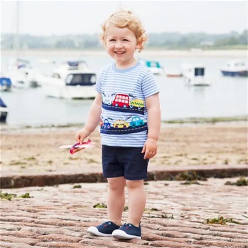 BINIDUCKLING Summer Child Boys Clothes Sets Cartoon Car T-shirts+Pants Toddler Boy Outfits Cotton O-Neck Kids Clothing |