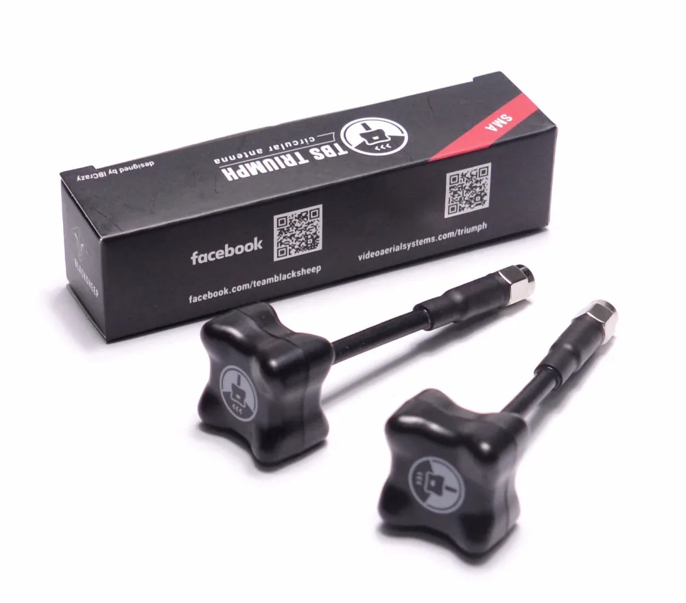 2 шт. передатчик TRIUMPH Black Sheep BlackSheep 5 8G антенна c разъемами RP SMA Clover с 3 лезвиями
