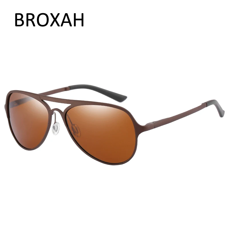 Ретро Overized очки Для мужчин поляризованных солнцезащитных очков алюминия и