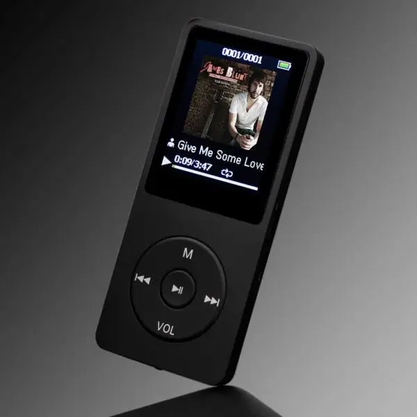 Модный музыкальный плеер 1 8 TFT черный 4 ГБ MP3 Hi-Fi без потерь fm-рекордер tf-карта