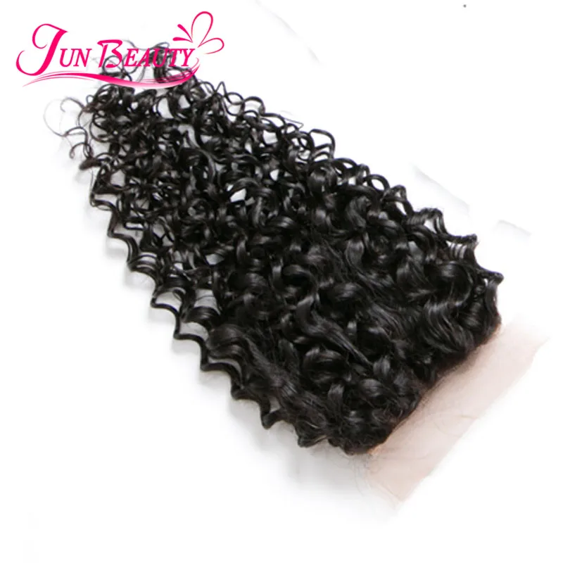 Малайзии Вода Волна С Закрытия Необработанного Девственной Волос Lace Closure Дешевые