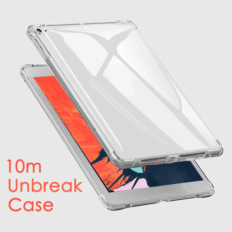 Чехол для iPad 2018 2017 9 7 чехол Pro 10 5 Air mini 1 2 3 4 прозрачный силиконовый ударопрочный из