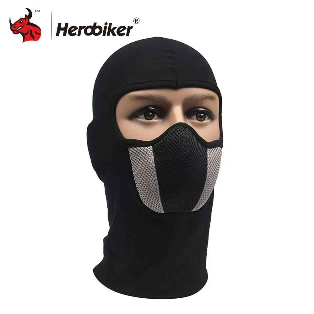 HEROBIKER Хлопок Сетка Мотоциклов Маска мужская Спорта На Открытом Воздухе Ветрозащитный Пыле Красная Маска