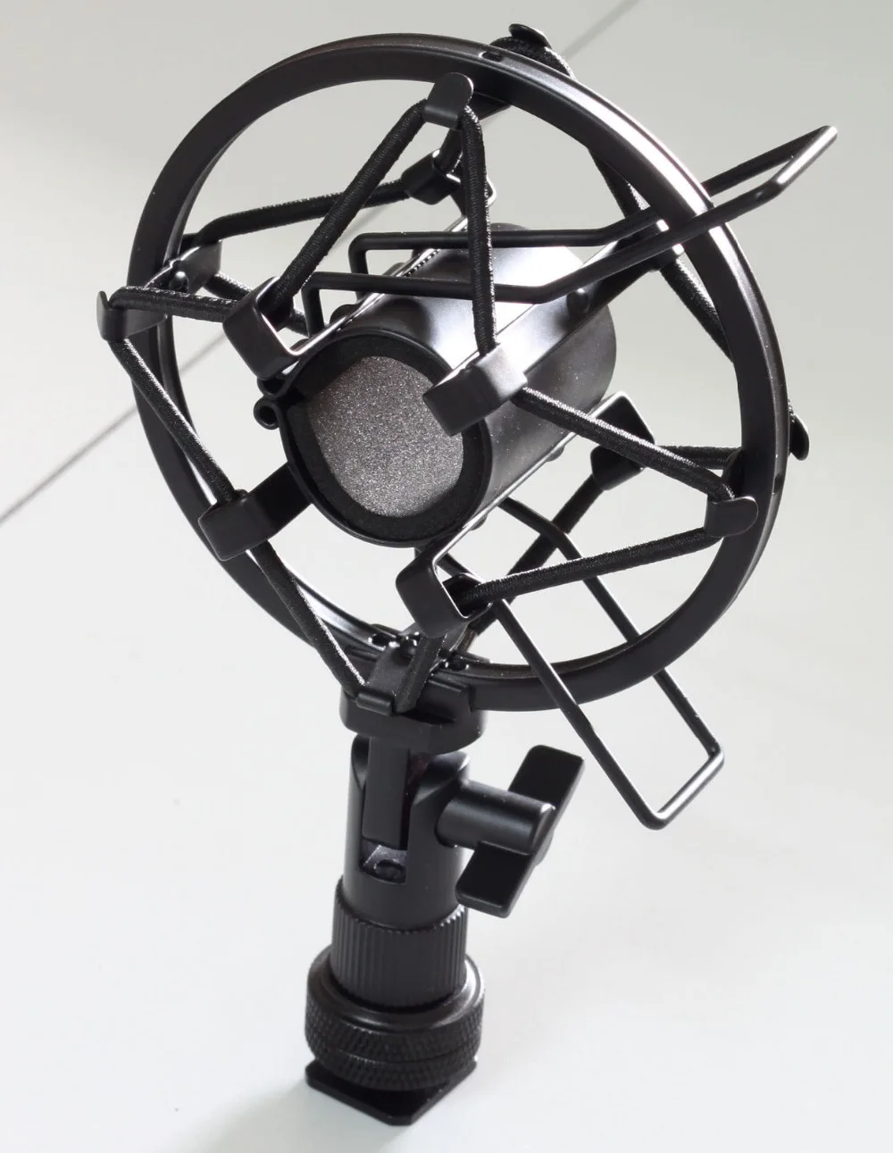 

1xMicrophone SHOCK MOUNT Holder with hot shoe apadter for Microphone and camera