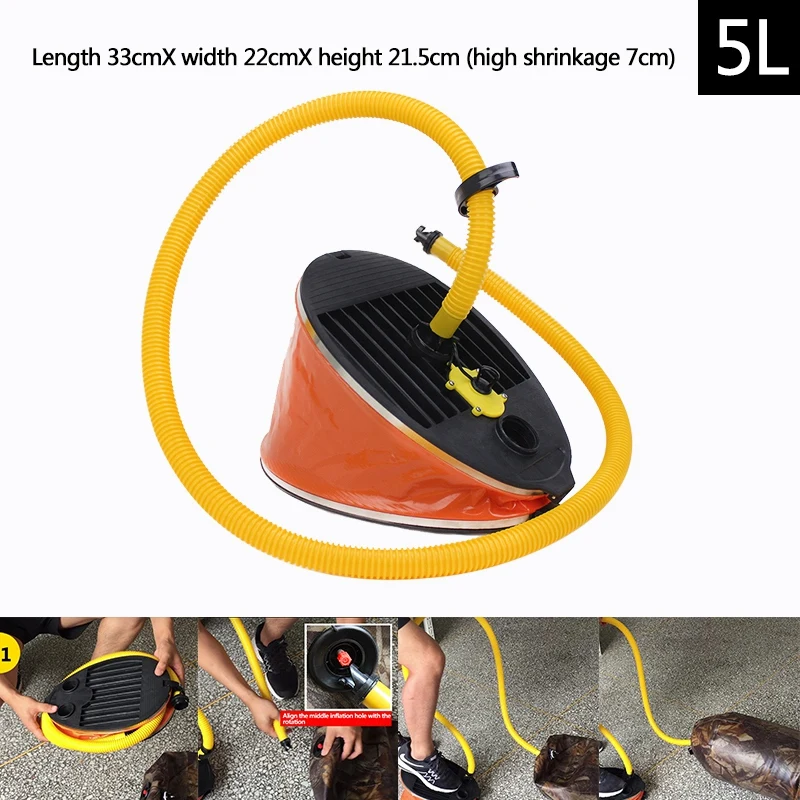 Портативный открытый надувной ножной насос высокого давления воздушный для