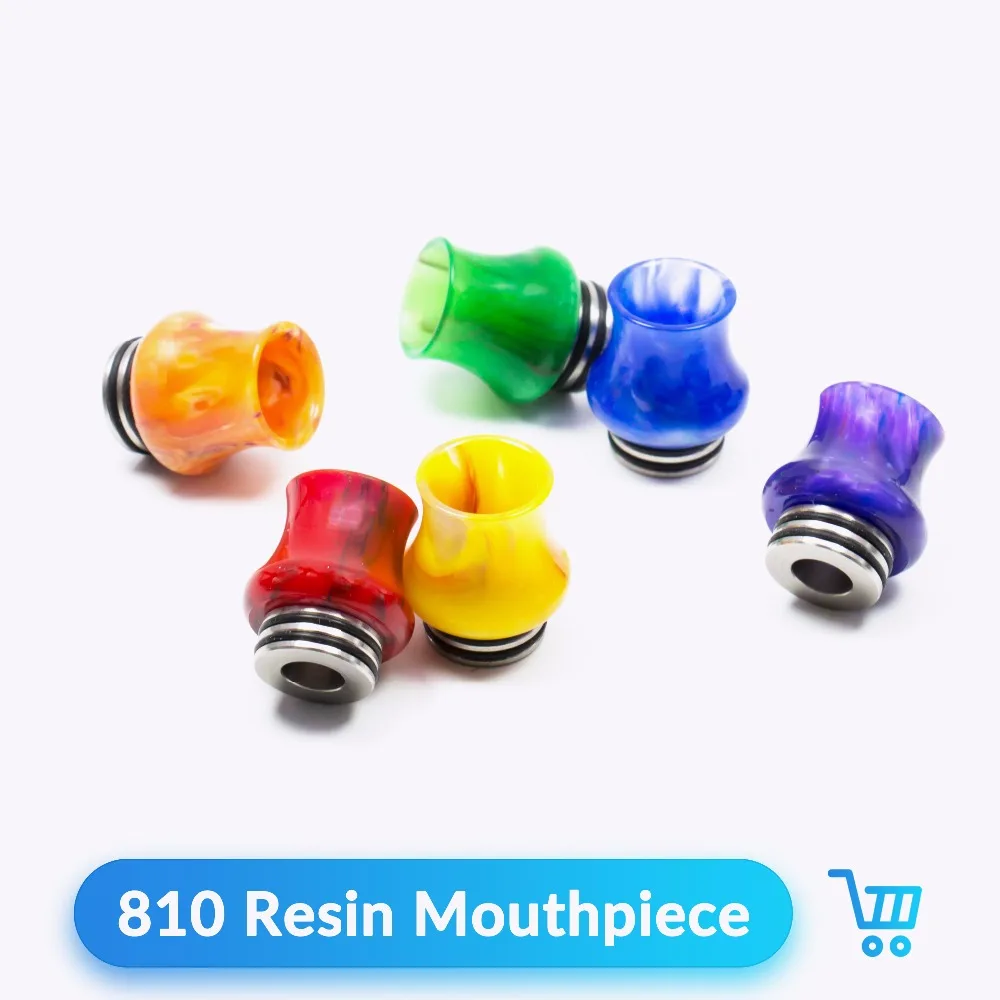 Кварцевые Banger капельного наконечника 810 смолы розы для V8 RTA RDA бак вапорайзер