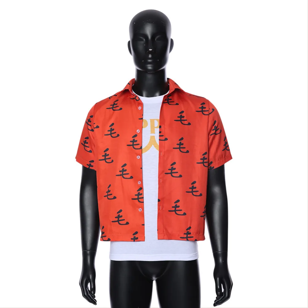 

One Punch Man Cosplay Saitama Oppai Costume T-shirt Casual Shirt Tee Outfit Halloween Carnival Cosplay Costumes