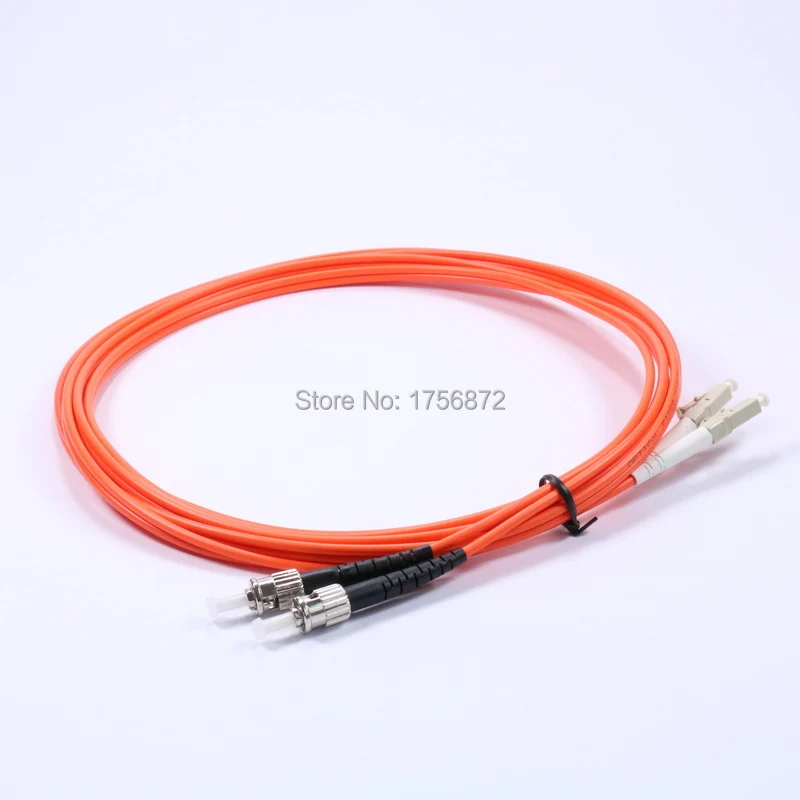 

10M LC-ST Duplex Multimode LC To ST Fiber Optic Optical Patch Cord Jumper Cable