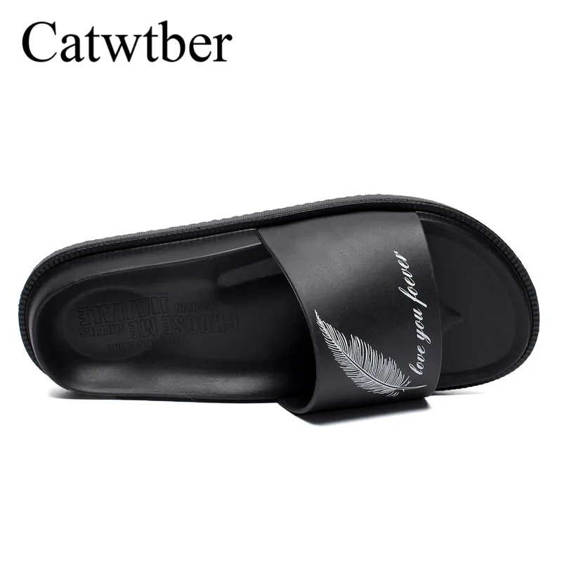 Catwtber 2018 новый летний Ванная комната прохладный дом домашние тапочки Для мужчин
