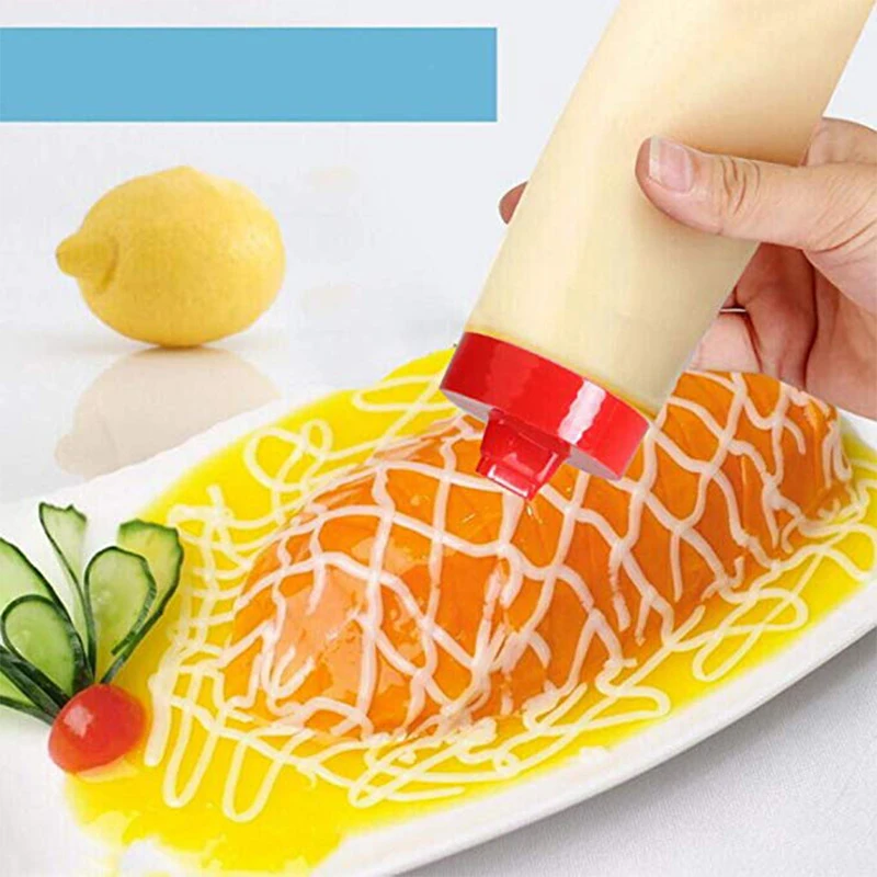 WALFOS 4 отверстия Пластиковая выдавливаемая бутылка салат помидор для мёда масла