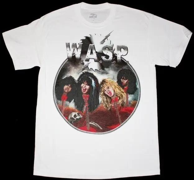 W.A.S.P. Головы тяжелые волосы Металл ОСА рэтт тихий RIOT DOKKEN новая белая футболка 2019