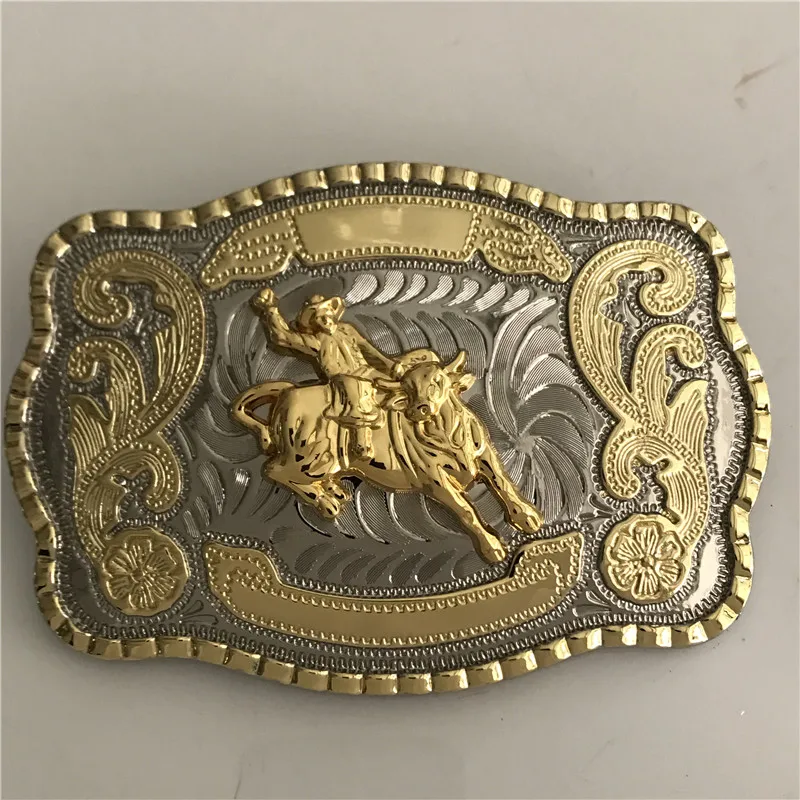 Retail Western Cowboy Belt Buckle With 138*92mm 131g Silver Gold Metal Fashion Men Buckles Jeans Accessories Fit 4cm Wideth | Дом и сад