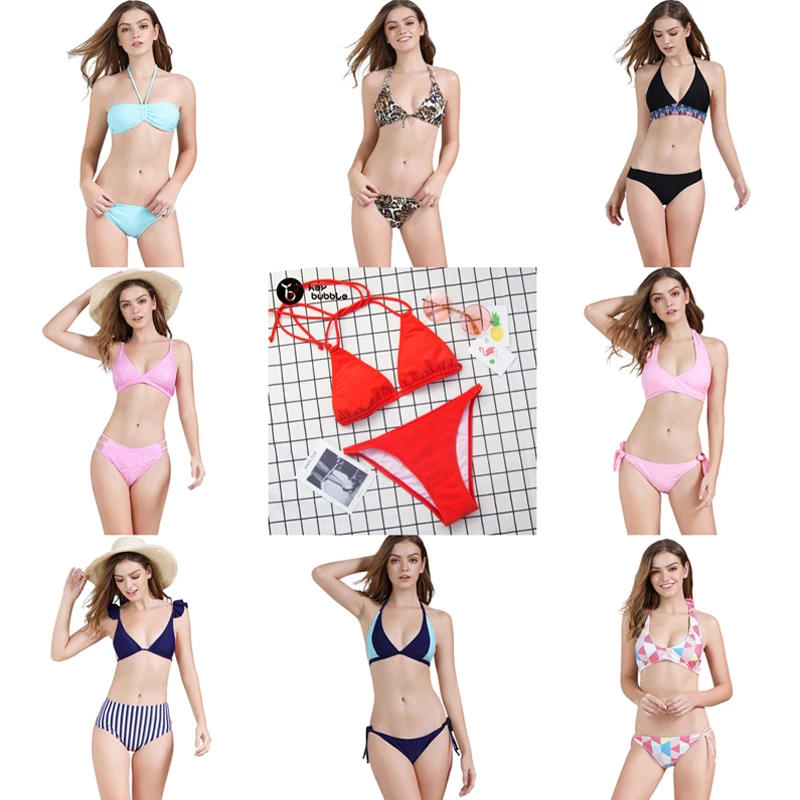 Женский купальный костюм бикини пуш ап с низкой талией S XL|Купальники| |