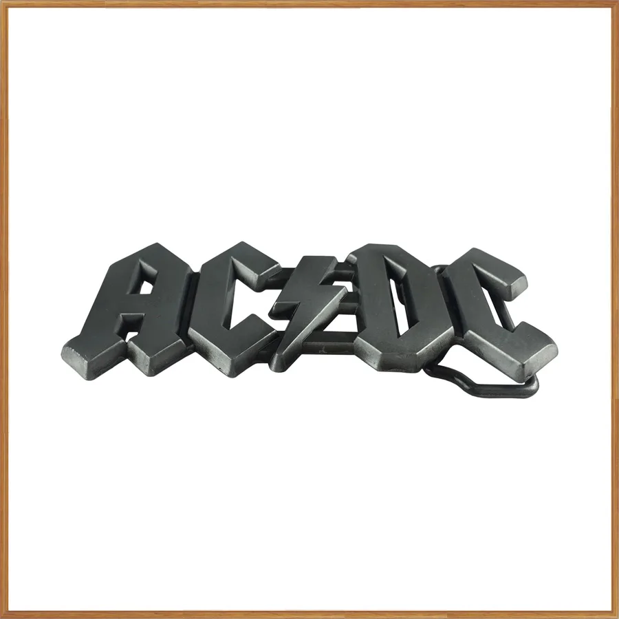 BuckleClub Ретро ACDC музыка Джинсы подарок пряжки ремня FP-01986 Оловянная отделка для мужчин 4 см ширина петли Прямая поставка