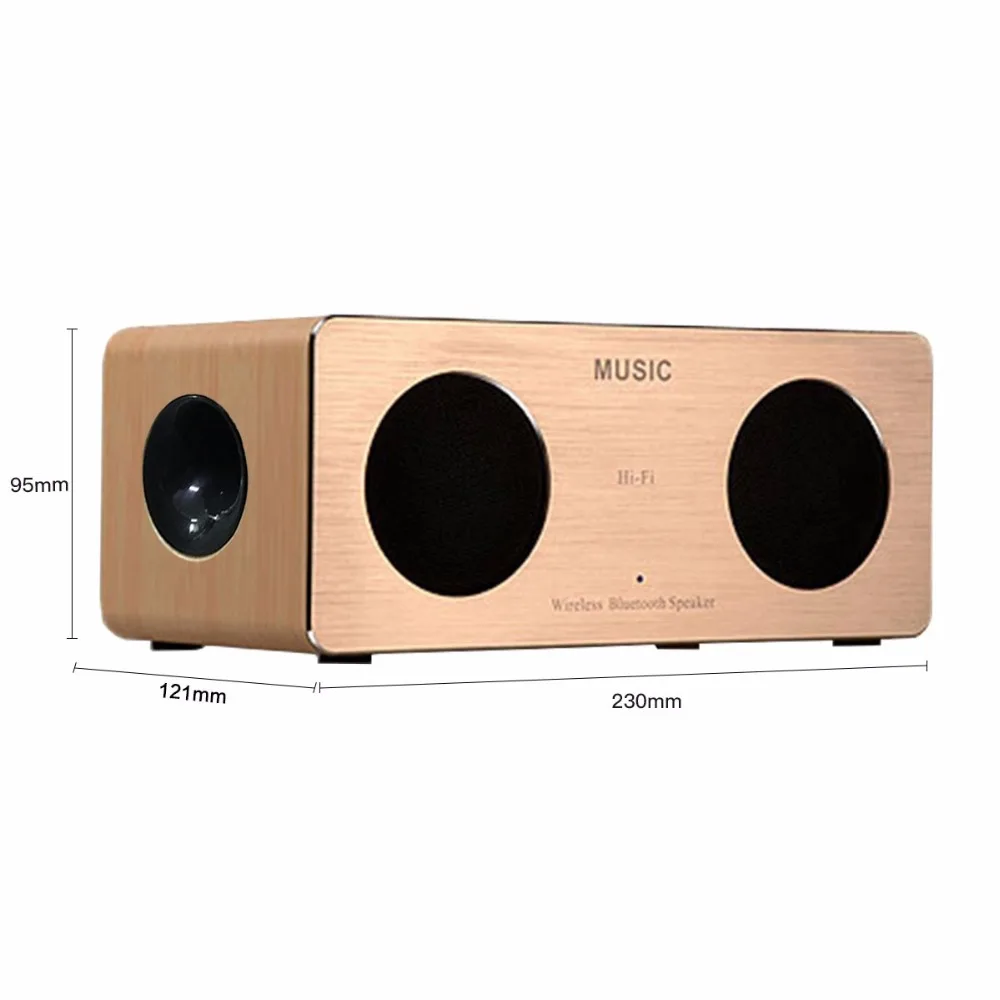 Noyazu Handsfree Altavoz Bluetooth громкоговоритель стерео бас с микрофоном Tf карта деревянная