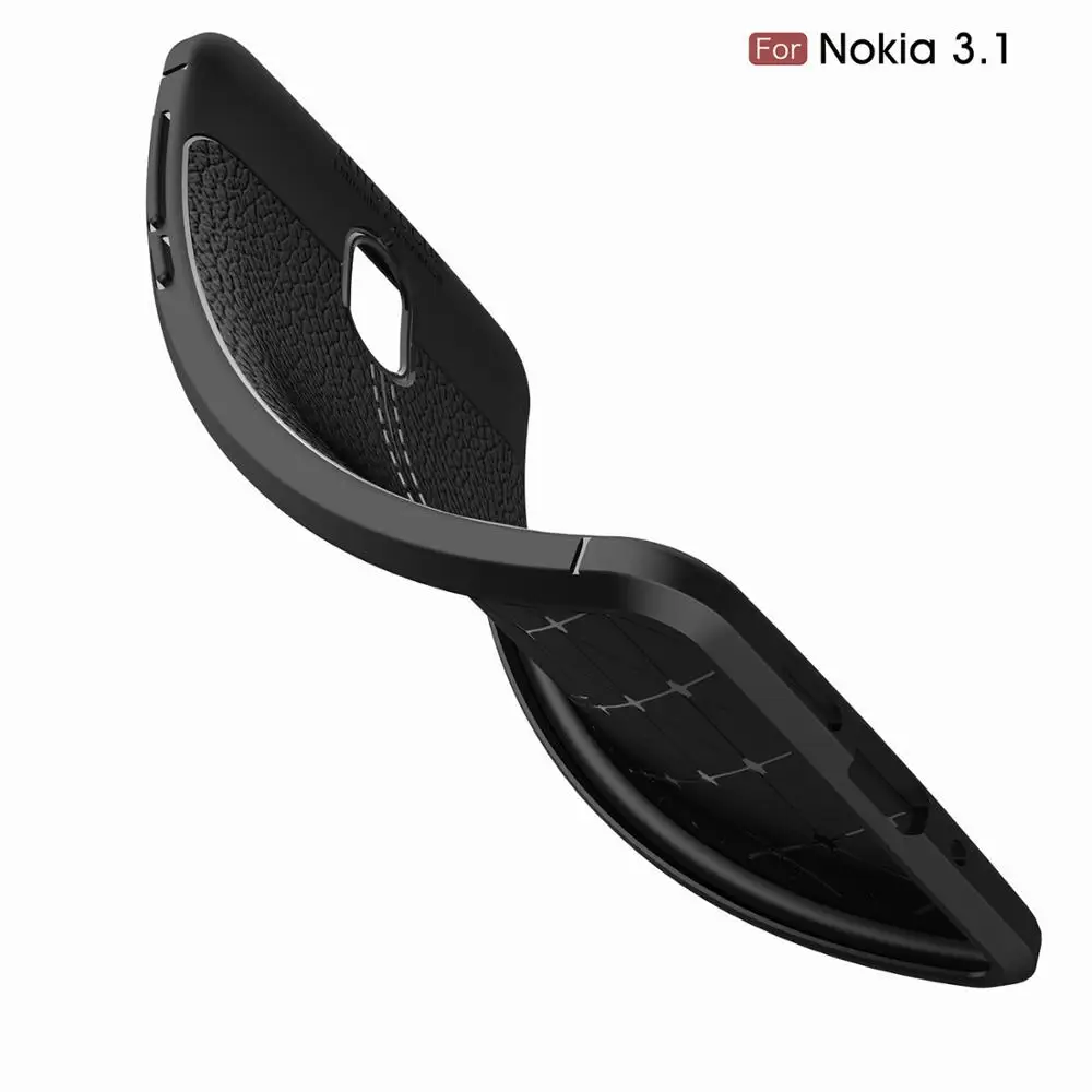 Текстурный чехол Lichee 3 1 Для Nokia для 2018 X3 Nokia3.1 Plus задняя крышка телефона|Бамперы| |