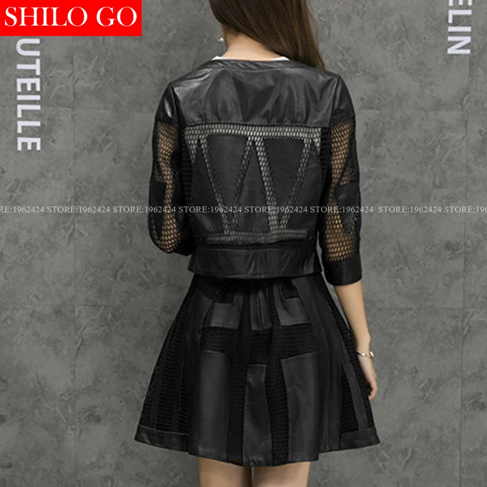 SHILO GO новый модный уличный женский свободный короткий жакет с круглым вырезом из
