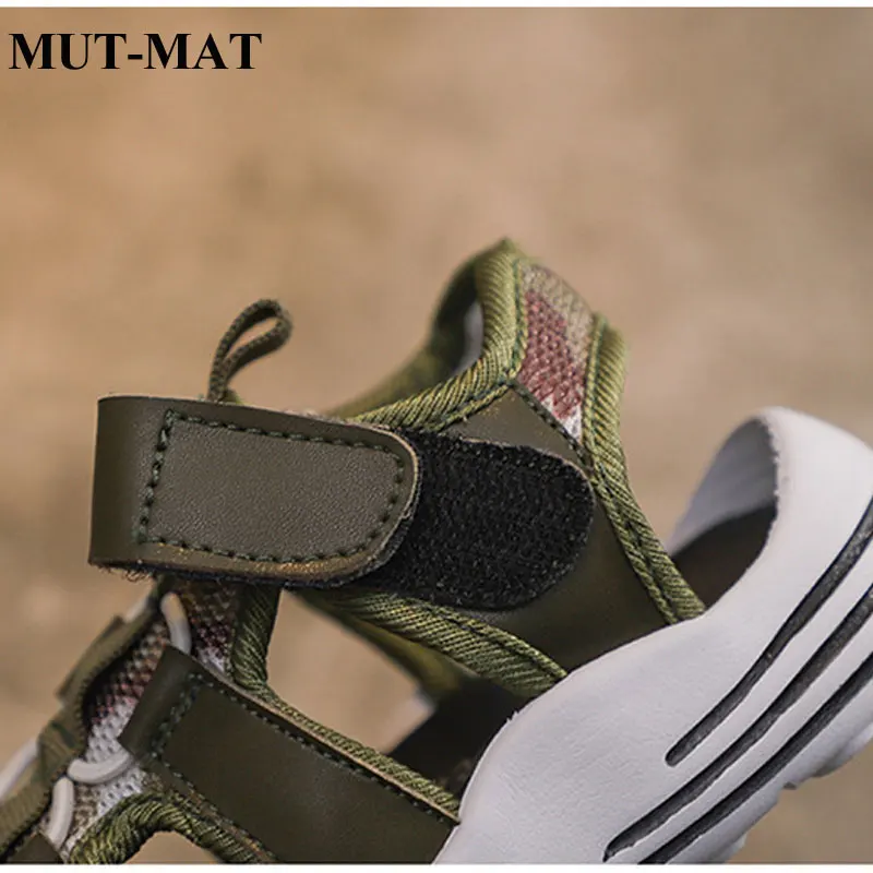 Детская функциональная летняя обувь для мальчиков спортивные сандалии без пятки