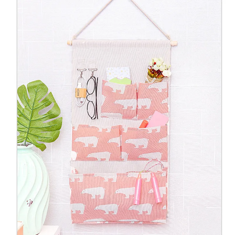 5 карманов настенный дверной шкаф домашняя подвесная сумка для хранения