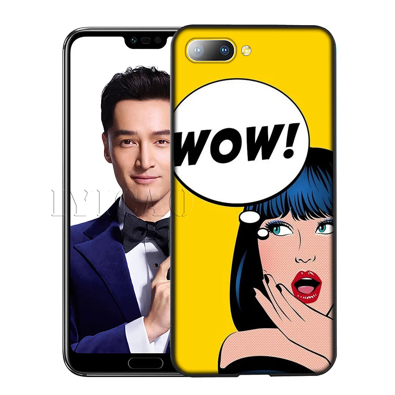 IYICAO pop art comic Coque Silicone Soft Case for Huawei Y7 Y6 Prime Y9 2018 Honor 8C 8X 8 9 10 Lite 6A 7C 7X 7A Pro |