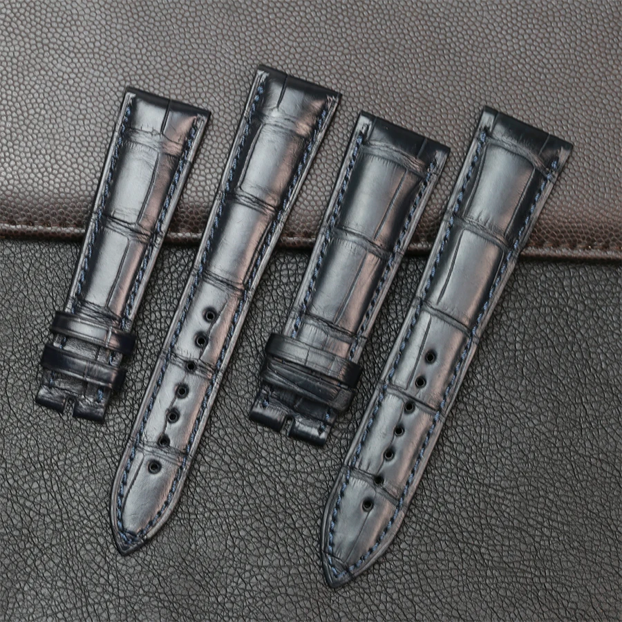 Ремешок для часов SAUPPO ремешок из кожи крокодила lancpain Villeret 6606 20 мм 22 | Наручные часы