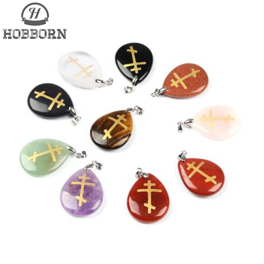 Классическое ожерелье для религиозных женщин и мужчин капли воды обсидиановый