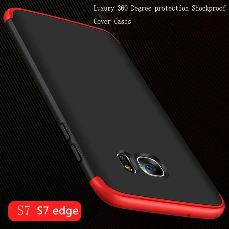 Luxury 360 Degree full body protection case For Samsung galaxy S6 S7 edge Note8 Case plastic back cover S8 plus |