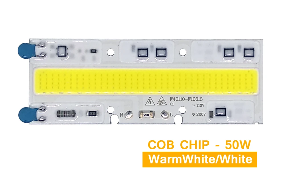 10 шт. светодиодный чип COB светильник 30 Вт 50 Вт 70 Вт 100W 120W 150W 220V 110V IP65 умная ИС(интеграционная схема) подходит для DIY светодиодный прожектор светильник Холодный белый/теплый белый/белый