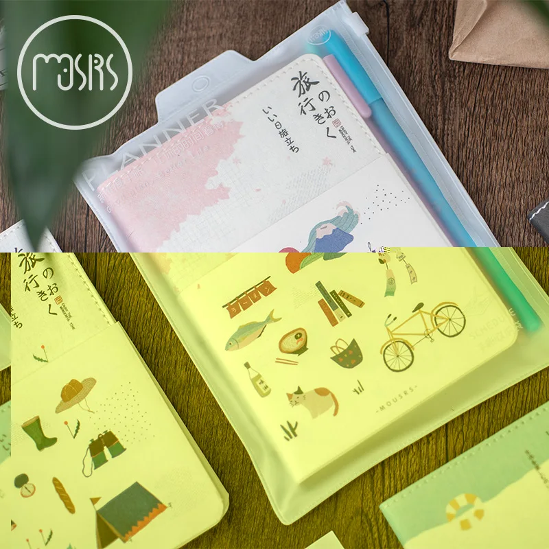 Японский канцелярские путевой дневник кожа Тетрадь DIY планировщик повестки дня